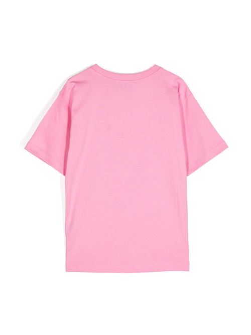 T-shirt bambina maxi con stampa MOSCHINO KID-TEEN | H8M03RLAA2050243